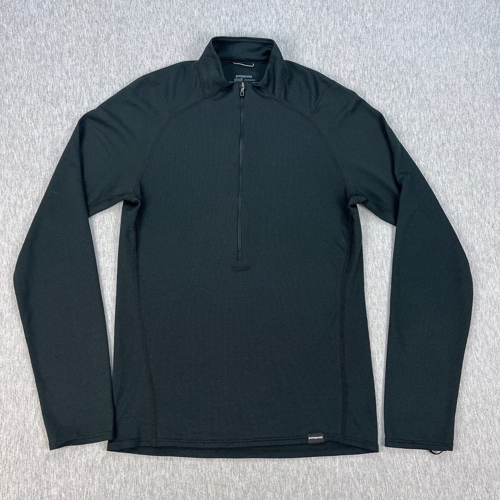 Patagonia Capilene 2 Lightweight Half-Zip Baselayer Mens S Black Polartec